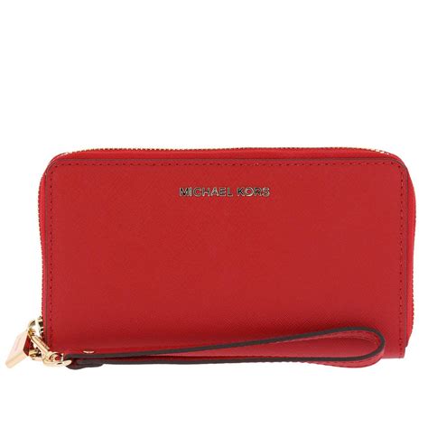 michael kors red wallet uk